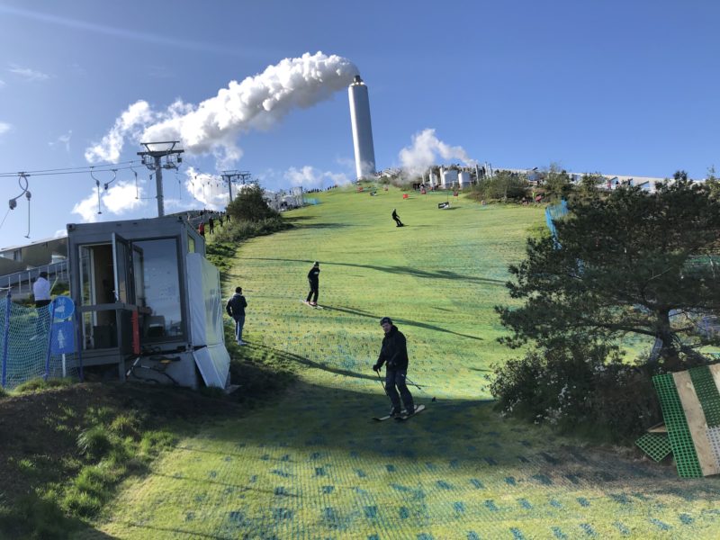  waste incineration plant as a ski skope