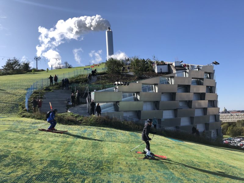  waste incineration plant as a ski skope